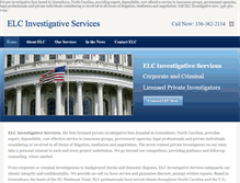 Tablet Screenshot of elcinvestigative.com